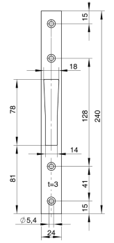 Flachschließblech Nr. 9513